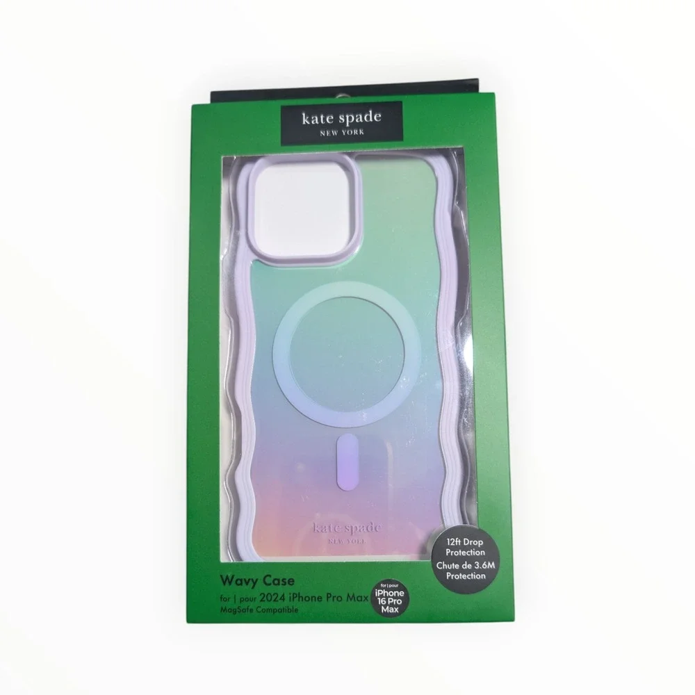 Nn9-O Kate Spade Wavy Case w/ Magsafe for iPhone 16 Pro Max - Opal Iridescent‎